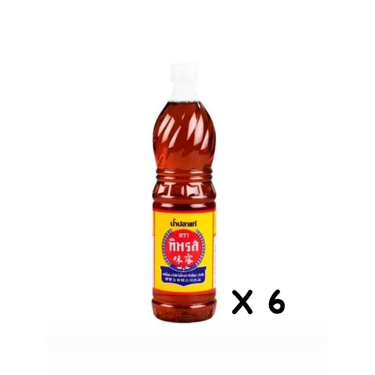 [ส่งฟรี] ทิพรส น้ำปลาแท้ 700 มล. x 6 ขวด