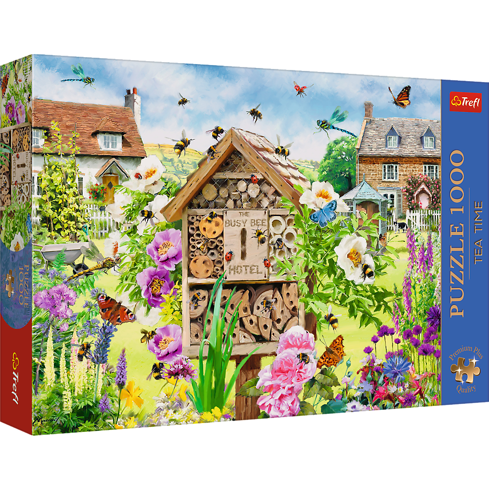 TREFL Premium Plus Tea Time Jigsaw จิ๊กซอว์ จำนวน 1000 ชิ้น รุ่น A Home for Bees (68.3x48 cm.) นำเข้าจากยุโรป