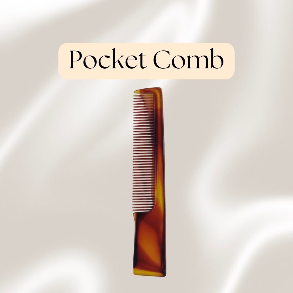 หวีสีชา หวีสั้น สีชา หวีพก หวีเล็ก Pocket comb
