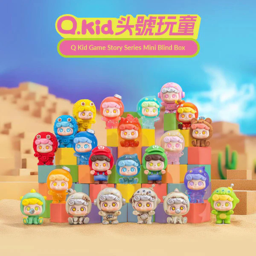 (Live ลด 100-) กล่องสุ่ม Q Kid Game Story Series Mini Blind Box ลุ้นSercret ของแท้ 100%[พร้อมส่งในไทย]