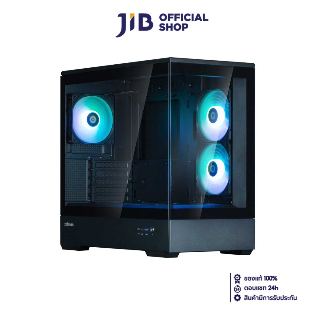 CASE (เคส) ZALMAN P30 BLACK V2 (MICRO-ATX)