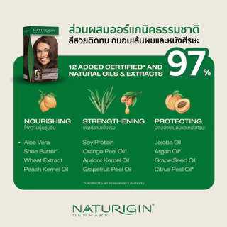 NATURIGIN BLACK 2.0 สีดำธรรมชาติ สีผมออร์แกนิค นำเข้าจากเดนมาร์ก ทำได้เองที่บ้าน