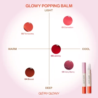 [EXP 02/27] GLORYGLOWY GLOWY POPPING BALM 3.7G - ลิปบาล์มมีสีฉ่ำวาว บำรุงเหมือนลิปทรีตเมนต์