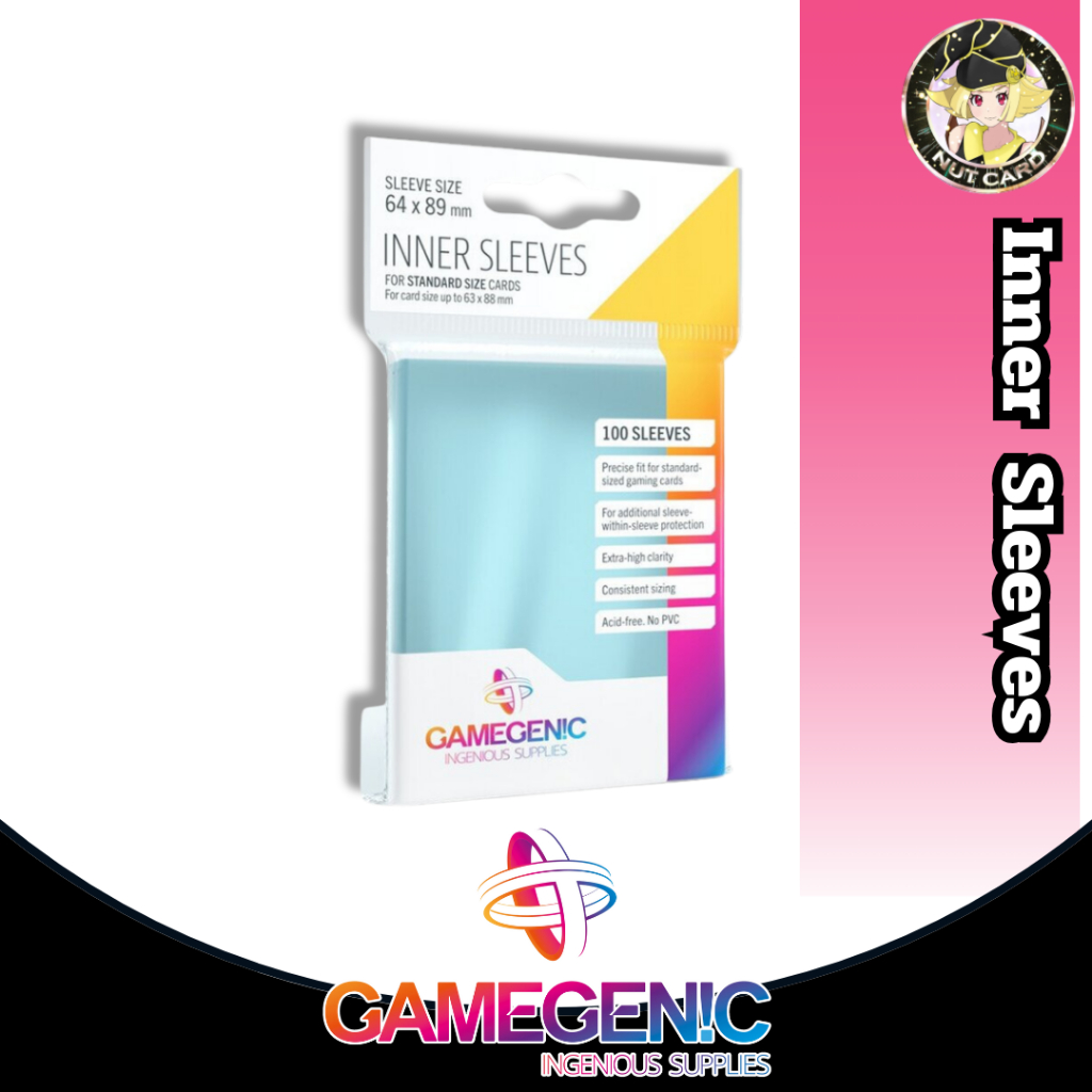 [GAMEGENIC] Inner Sleeves ขนาด 64 x 89 mm