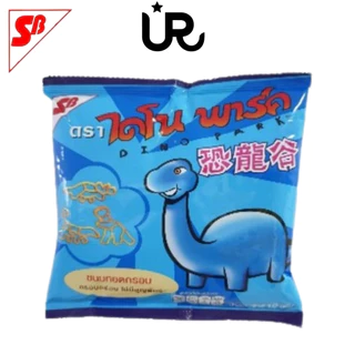**มีขนาดใหม่ 20ก แพ็ค6** 🦕🦖 เอสบี ไดโนพาร์ค 🦕🦖 ข้าวเกรียบหลอด กรอบอร่อยไม่มีสูญพันธุ์ บรรจุ 12 ซอง