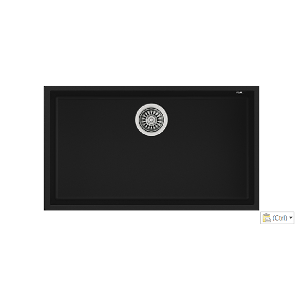TEKA Sink อ่างล้างจาน แกรนิตSQUARE 72.40 TG ARTIC สีดำ black