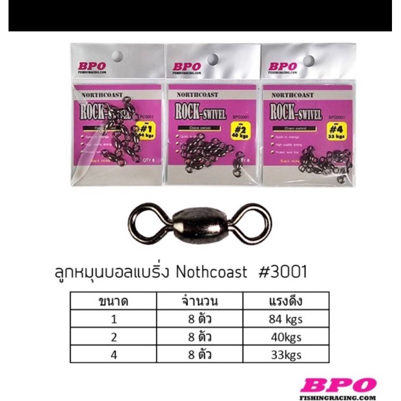 ลูกหมุนบอลแบริ่ง BPO Nortcoast #3001