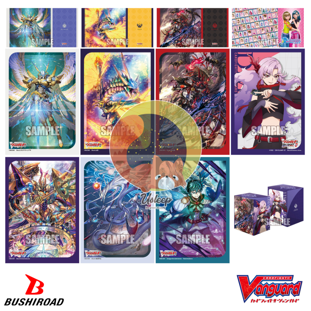 Bushiroad Sleeve Mini & Deck Holder V3 & Rubber Mat V2 Cardfight!! Vanguard : Rezael, Levidras, Dragres, Nao, Rorowa