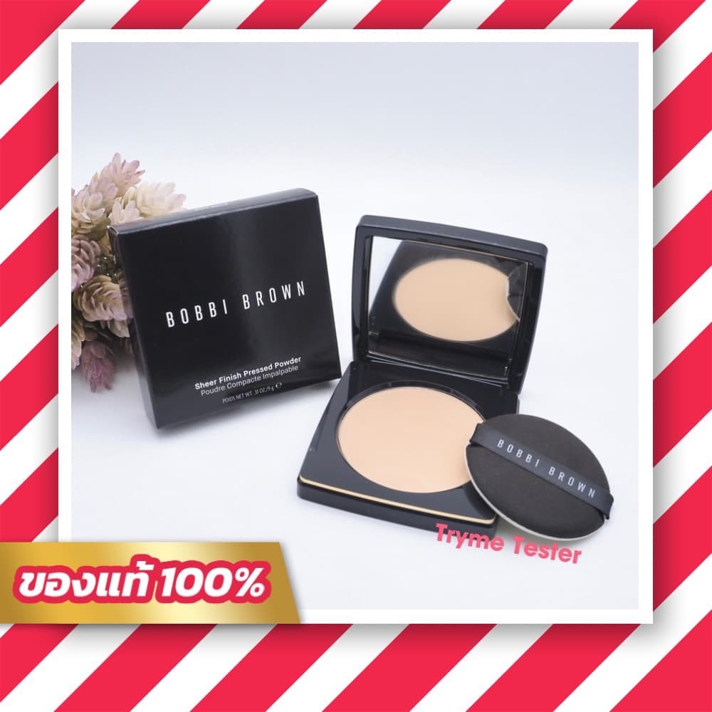 ของแท้ ฉลากไทย Bobbi Brown Sheer Finish Pressed Powder 9g