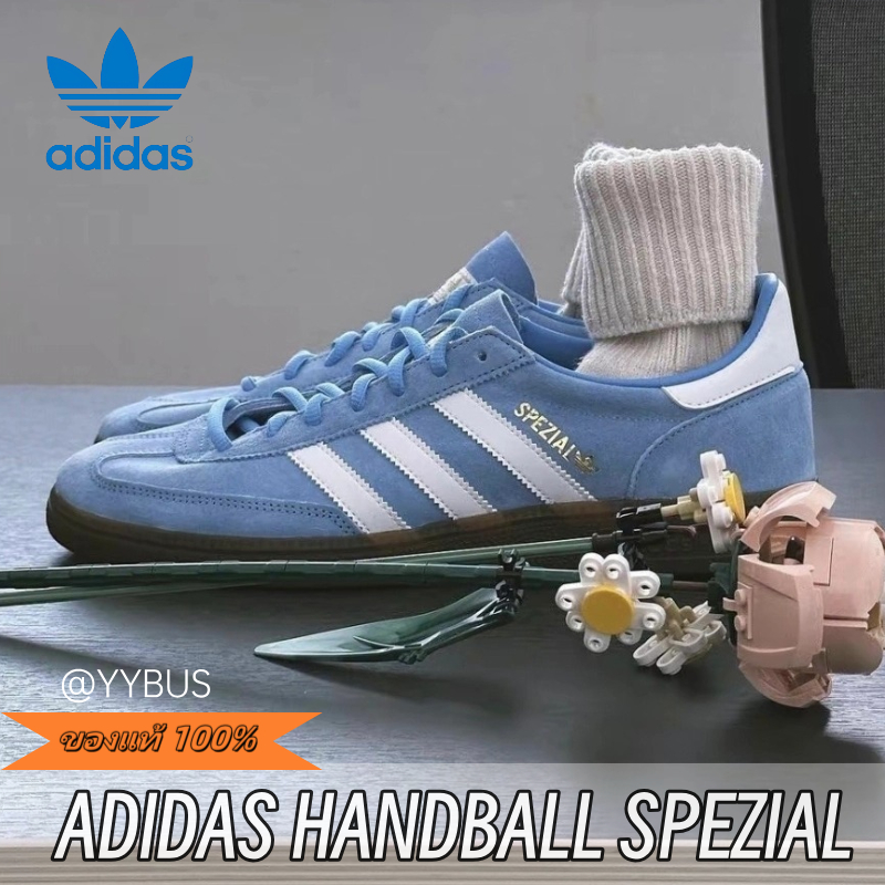 ｛ของแท้ 100%｝adidas originals HANDBALL SPEZIAL "baby blue" BD7632