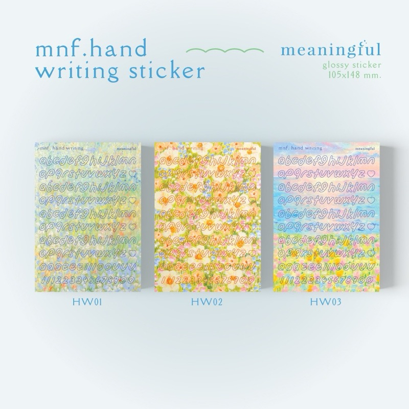 สติกเกอร์ตัวอักษร | mnf. hand writing sticker 📓🎶✨