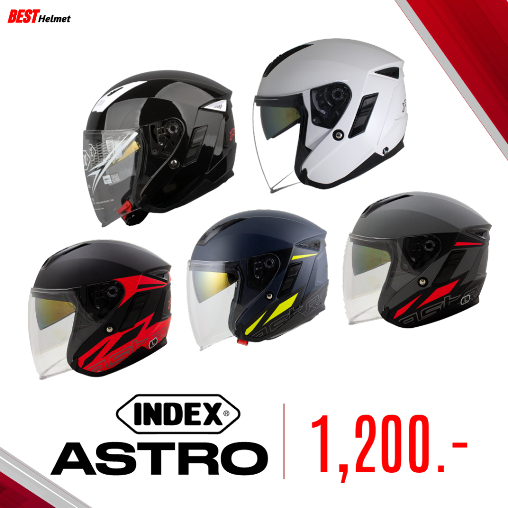 หมวกกันน็อคครึ่งใบ INDEX Astro