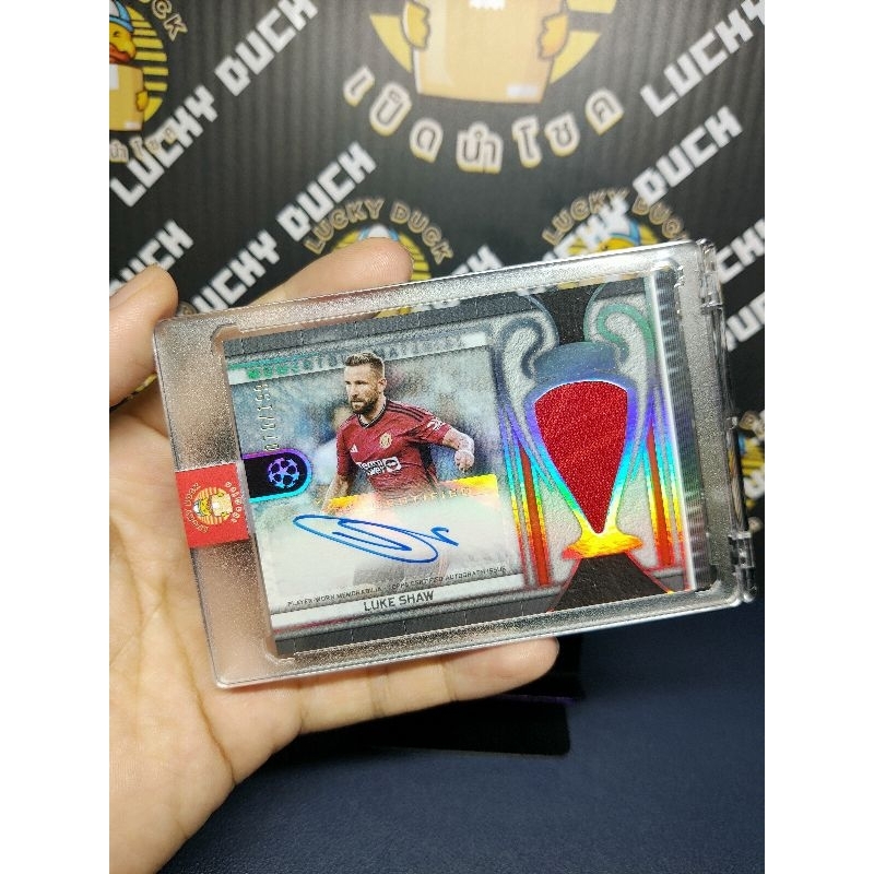 2024 Topps Museum Luke Shaw/199 Auto ผ้าPW