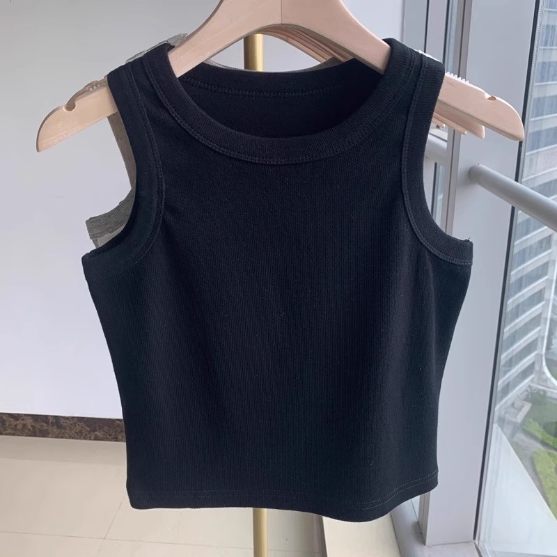 เสื้อกั๊กทรงเบสิคทรงเข้ารูป เสื้อสั้นสีทึบในชุดสูท สวมใส่ด้านนอก ป้องกันแสง เทรนด์อินอเนกประสงค์