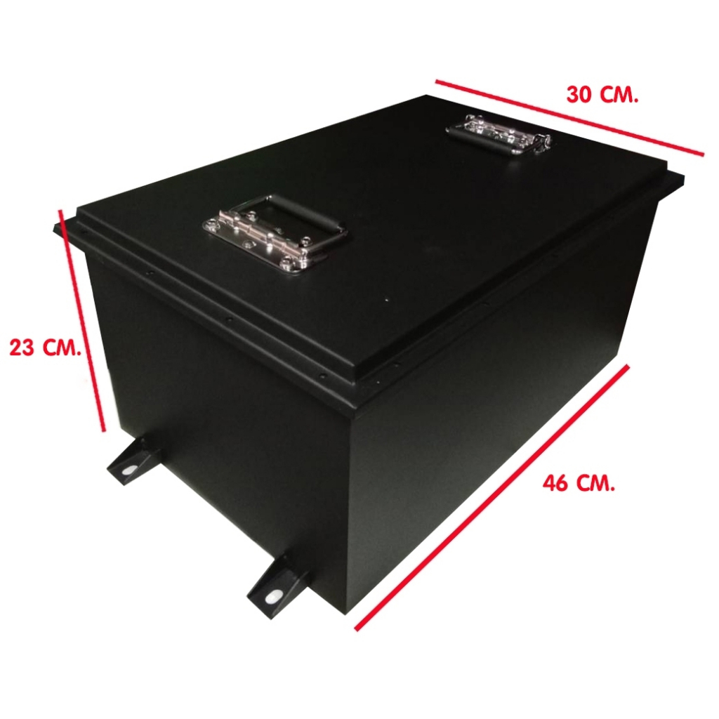 กล่องเหล็กใส่แบตเตอรี่ลิเธียมรถกอล์ฟ Lifepo4 EVE 105AH /CALB125AH และใส่อุปกรณ์ BMS ได้ พร้อมส่งในไทย - รูปที่ 4