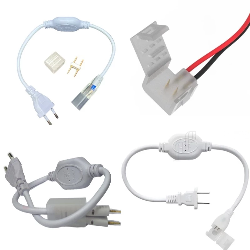 หัวจ่าย 12V 220V ใช้ต่อกับไฟสายยาง neon flex สายStrip5730 5050 12V 220V