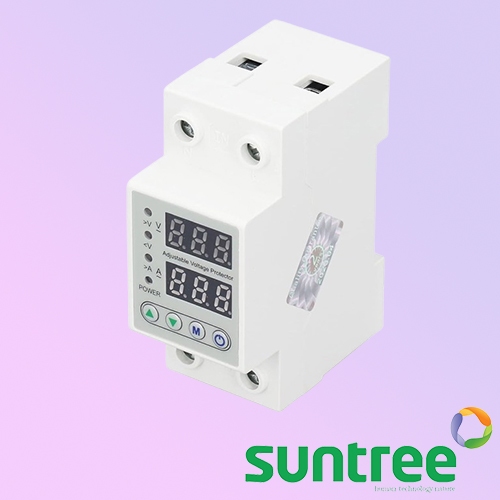 VA Protector 2P 400V 63A อุปกรณ์ป้องกันแรงดันไฟฟ้า ไฟตก ไฟเกิน กระแสเกิน ป้องกันไฟตก Voltage Protector SUNTREE