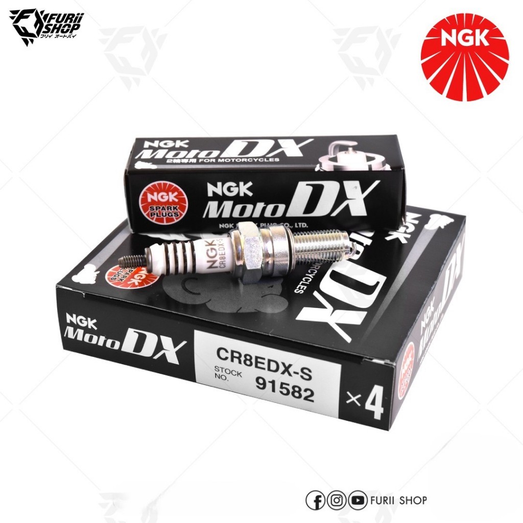 [ สามารถผ่อนชำระบัตรเครดิต/Spaylater ] หัวเทียน NGK MOTO DX CR8EDX-S (91582)