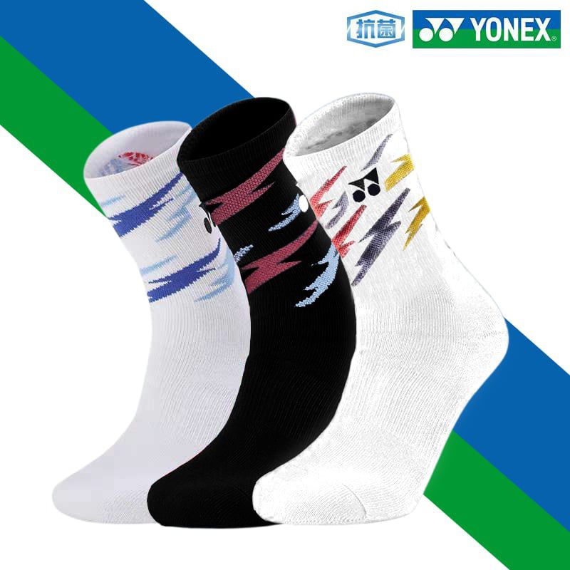 รุ่นไหม่ผ้าหนานุ่มใส่กระชับกันลื่นมากขึ้นใส่แล้วไม่ย้วยถุงเท้าYonex ส่งจากไทยคุณภาพดีงามแท้รับประกัน💯ถุงเท้าโยเน็กซ์