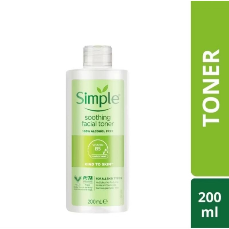 Simple ซิมเพิล ซูทติ้ง เฟเชียล โทนเนอร์ 200 มล. Toner