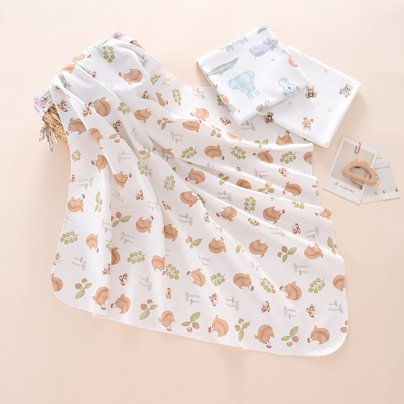 ผ้าอ้อม ผ้าห่อตัว เช็ดตัว ใยฝ้าย Organic Cotton 100% ผ้านุ่ม ระบายอากาศได้ดี