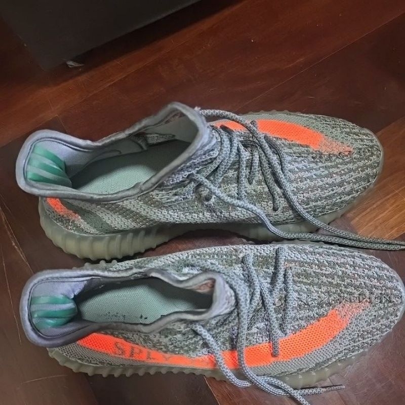 รองเท้า Adidas YEEZY BOOST 350 V2 BelugaRF/Steeple Grey/Solar Red แท้ไซร์ 8 ยาว28cm.ใส่ได้ทั้งชาย-หญ