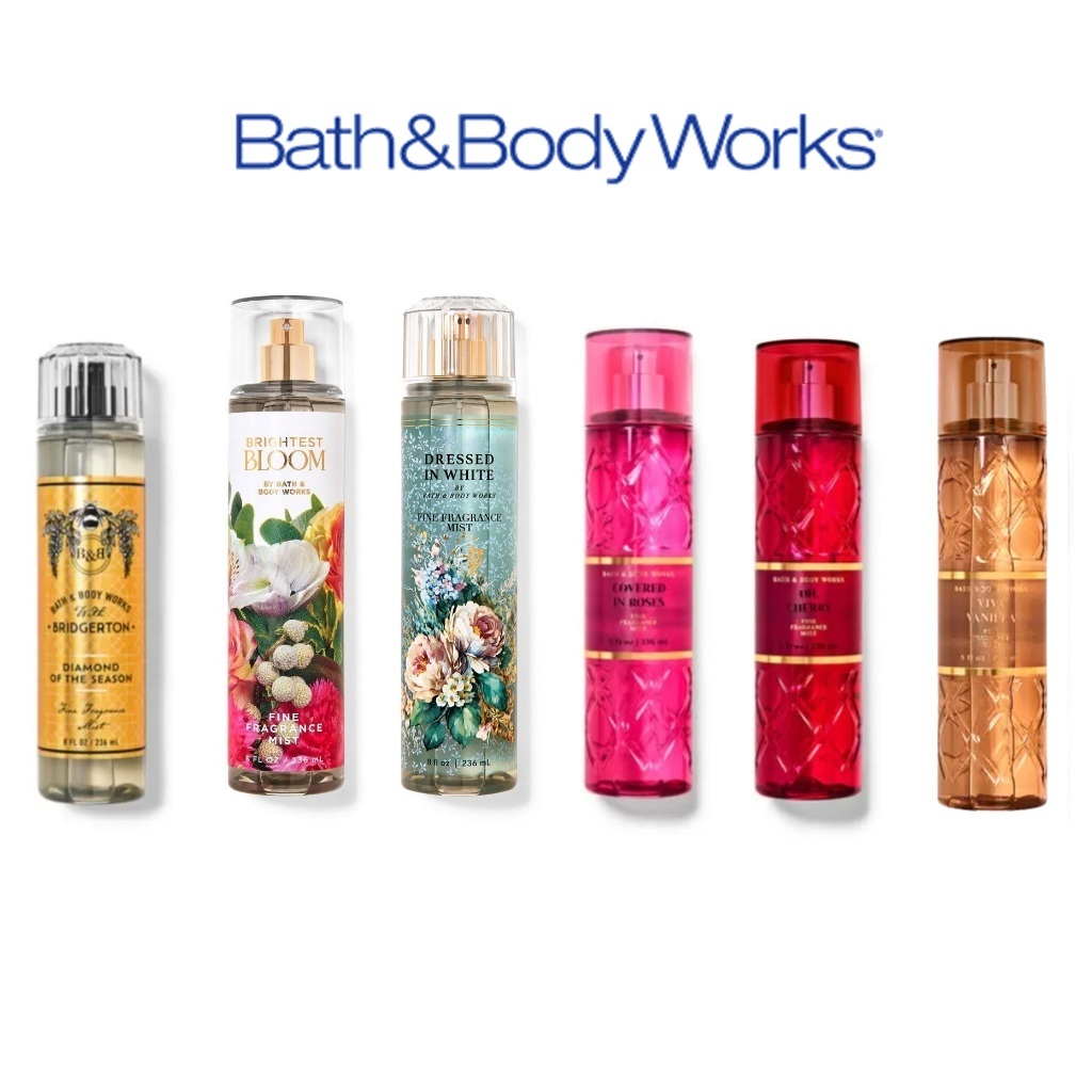 Bath & Body Works กลิ่น Bridgerton,Viva Vanilla , Covered in Roses , Pink Obsessed , Petal Parade , Oh Cherry แท้ US