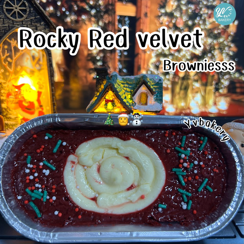 Rocky Red velvet Creamcheese บราวนี่เรดเวลเวทครีมชีสเเน่น เนื้อหนึบ อร่อยมากเลยค่ะ