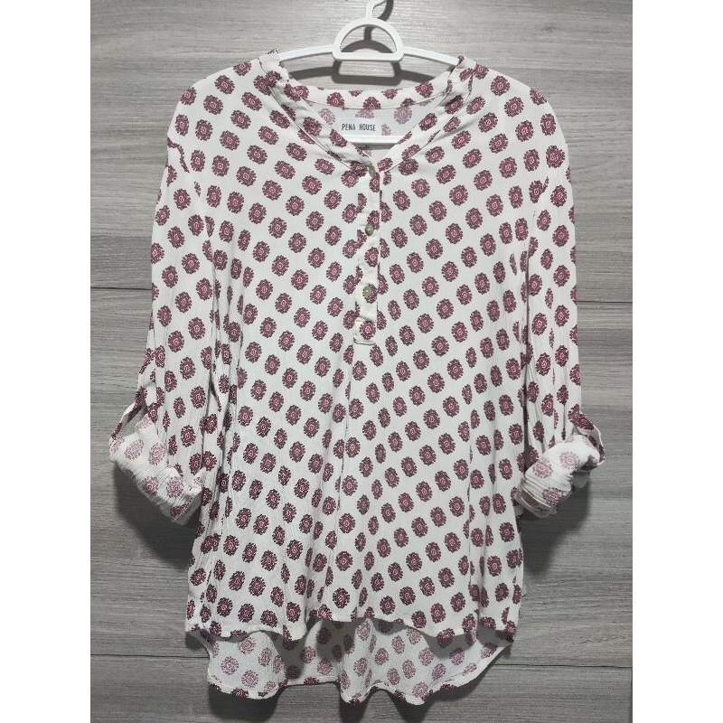 เสื้อเชิ้ตแขนยาว PENA HOUSE cotton 100%