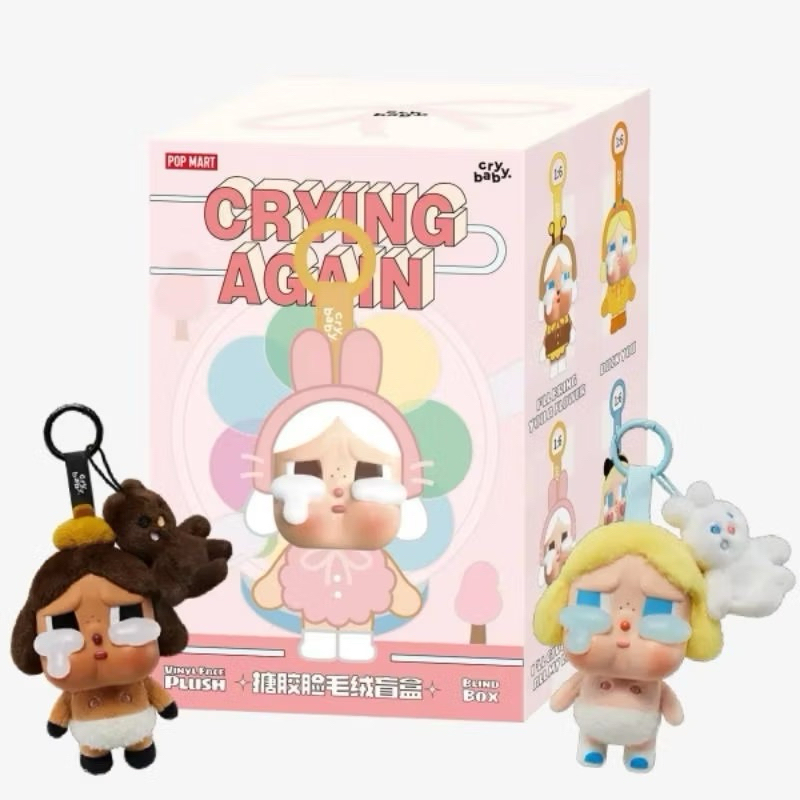 [พร้อมส่งจากไทย] Popmart crybaby crying again series พวงกุญแจแบบเช็คการ์ดระบุตัว