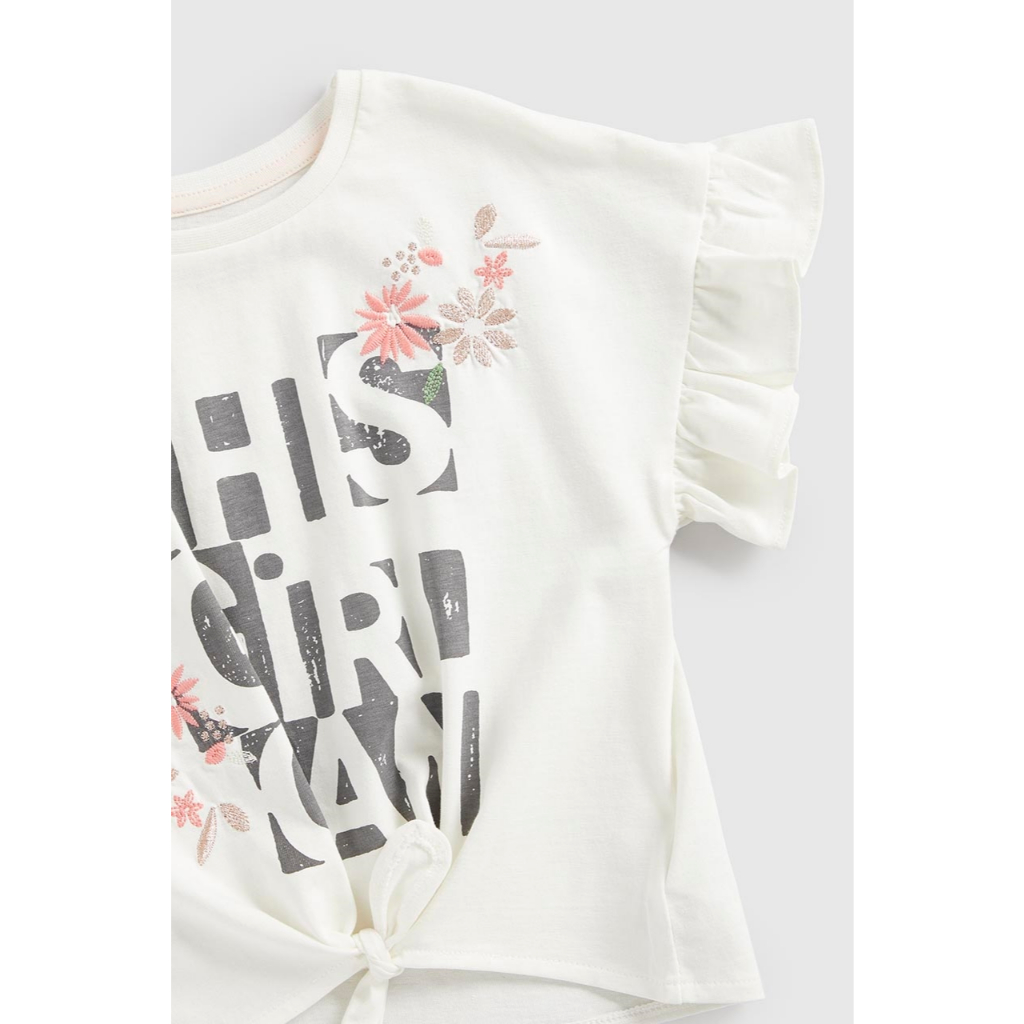 Mothercare طقم بنات تيشيرت وشورت وتنورة تول — صورة 2