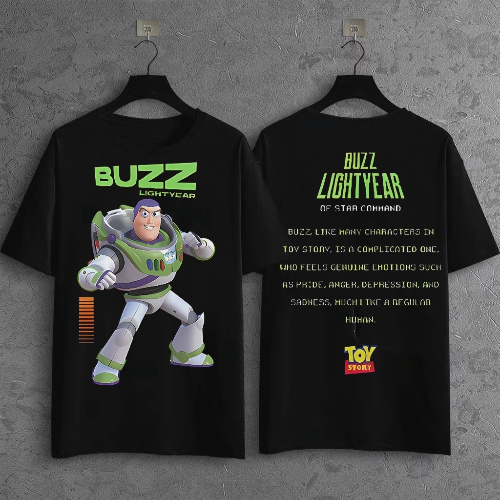 Toy Story BUZZ เสื้อยืด อนิเมะ เสื้อวินเทจ Oversize COD