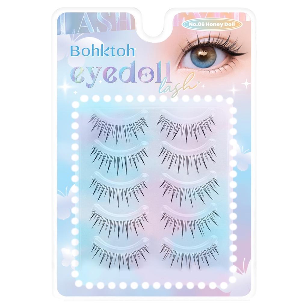ขนตาปลอม ขนตาปลอมเกาหลี 5 คู่ ขนตาปลอมแบบจับช่อสำเร็จ ขนตาปลอม Bohktoh eyedoll - รูปที่ 2