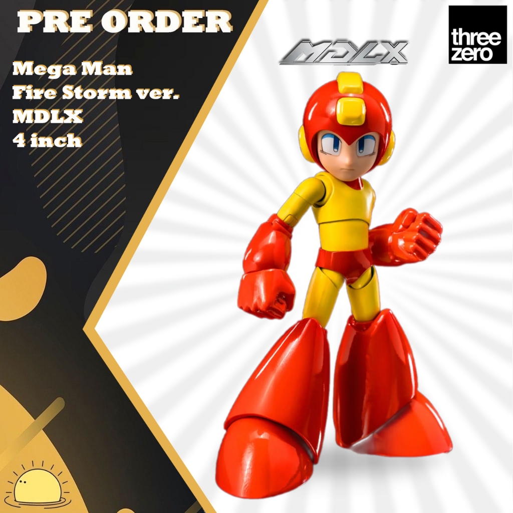 Pre-order Threezero Rockman Mega Man Fire Storm ver. MDLX 4 inch