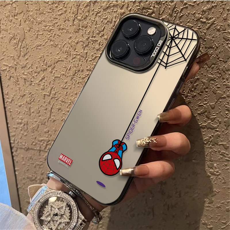 Keroro เคสโทรศัพท์มือถือ iphone 16promax ใหม่ iphone15 ระดับไฮเอนด์ 14pro เทรนด์ Spider-Man 13 สร้างสรรค์ 12 เคสไอโฟน 11