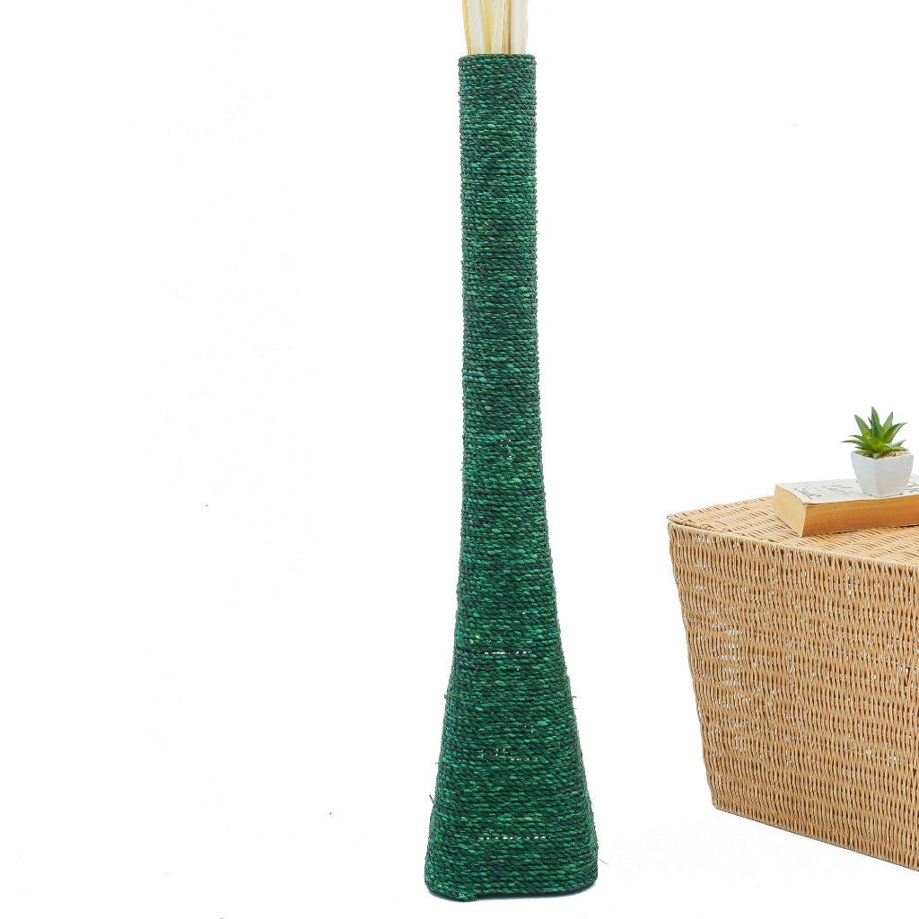 Vasora Large Floor Vase แจกันหวายสานปากตรง ขนาด 18 x 90 cm. ราคา ถูกที่สุด ดีลบีเคเค แกลเลอรีภาพที่ 2