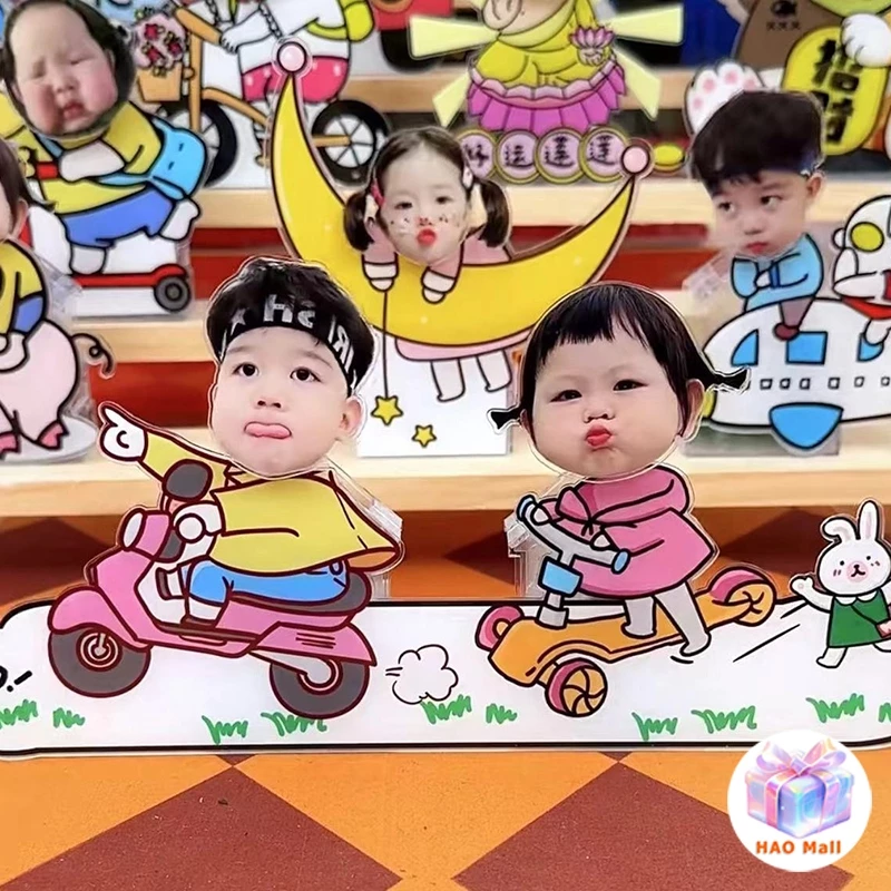 โมเดลหัวเขย่า อะคริลิค DIY ฐานหัวสั่นตกแต่งรถยนต์และโต๊ะทำงาน thumbnail 3