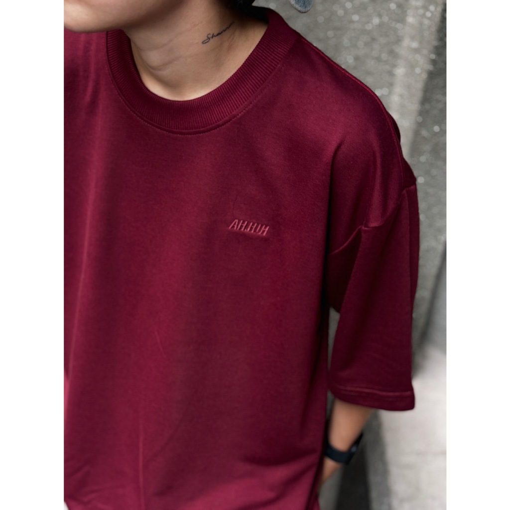 เสื้อยืดเปล่า Oversize คอกลม ผ้าหนานุ่มพิเศษ เนื้อผ้าไม่ต้องรีด เสื้อยืดผู้ชาย เสื้อยืดผู้หญิง