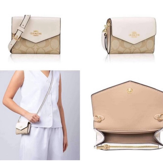 ^_^ ลดเพิ่มทุกวัน:โค้ดคุ้ม Xtra+ส่วนลดร้านค้า^_^พร้อมส่งที่ไทยแท้ 100% COAC H Mini Enve lope Wallet