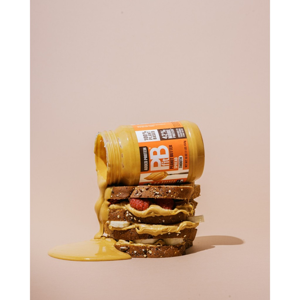 PBfit Peanut Butter Spread Smooth 454g. Palm oil-free เนยถั่วลิสง บดละเอียด โปรตีนสูง โปรตีนถั่ว ปรา