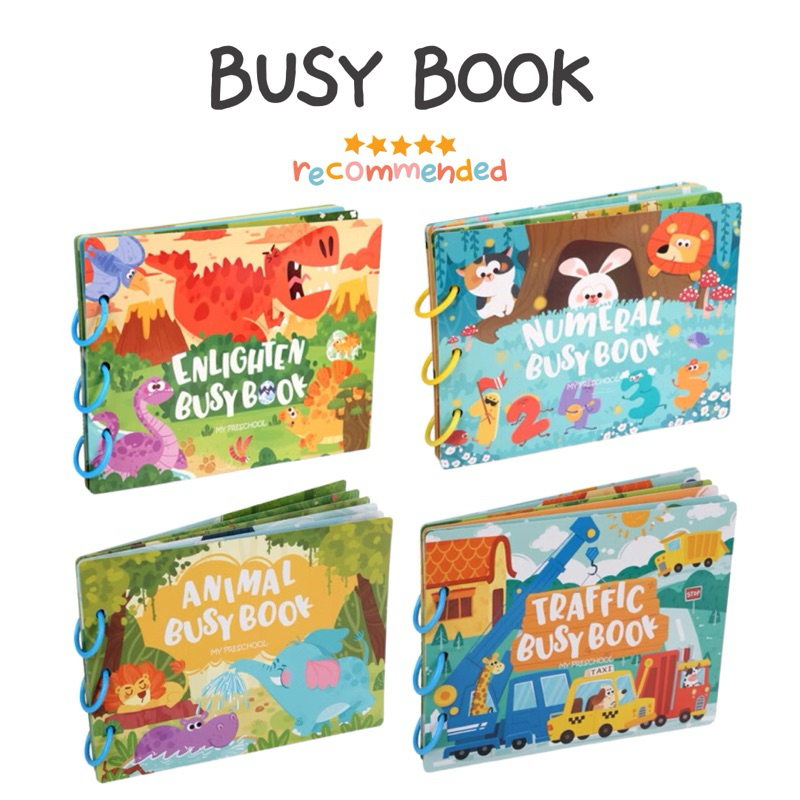 พร้อมส่ง ✅ Busy Book | Quiet Book Level 2 หนังสือกิจกรรมเสริมทักษะการเรียนรู้สำหรับเด็กเล็ก