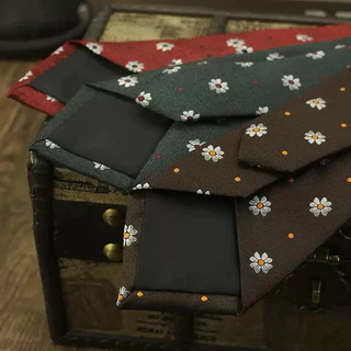 NECKTIE NUTTHA -🌷พร้อมส่ง 🪞𝐕𝐢𝐧𝐭𝐚𝐠𝐞 𝐧𝐞𝐜𝐤𝐭𝐢𝐞 🌷 (แบบผูกเอง) เนคไทวินเทจ เนคไทลายดอกไม้