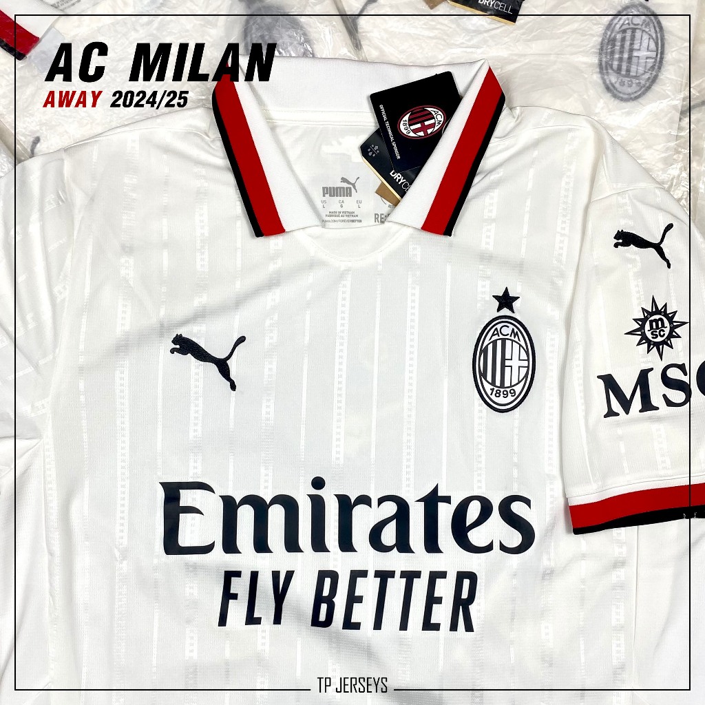 เสื้อฟุตบอล AC Milan Away 2024/25 เสื้อเอซี มิลาน ของแท้