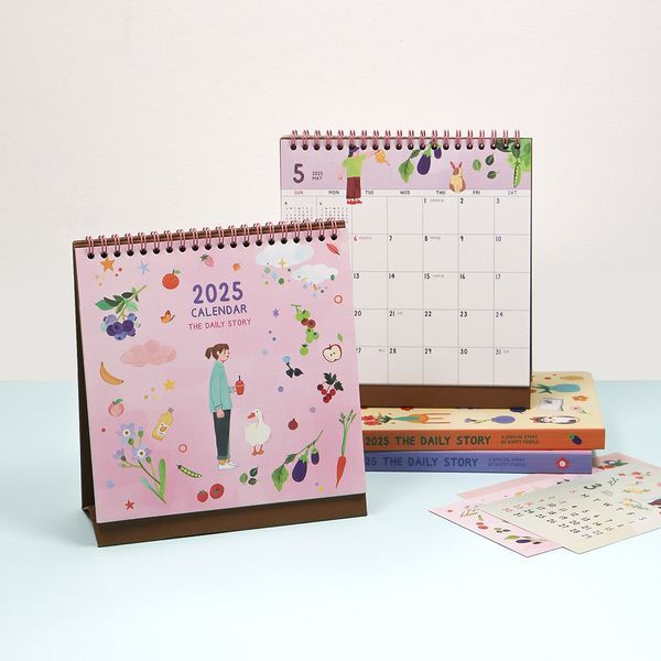 2025 The Daily Story Desk Calendar ปฏิทินตั้งโต๊ะลายสุดน่ารัก 7321 Design
