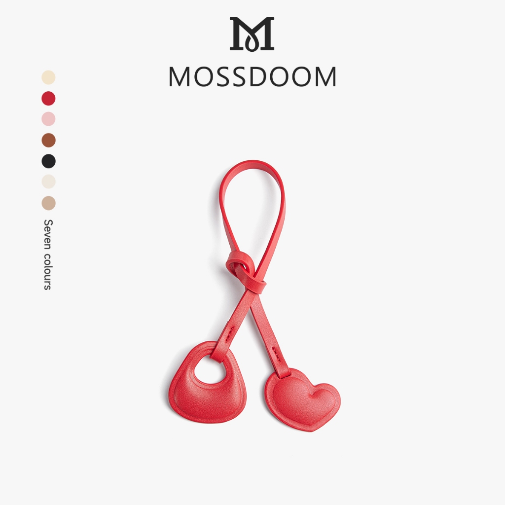 MOSSDOOM สายห้อยประดับกระเป๋าสีสันสดใส รูปหัวใจ