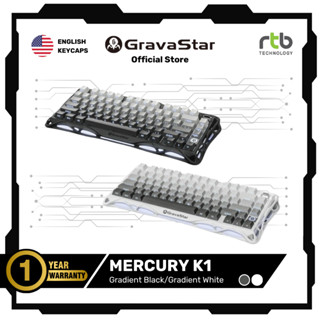 GravaStar Mercury K1 75% คีย์บอร์ดเกมมิ่งไร้สาย Wireless Mec…