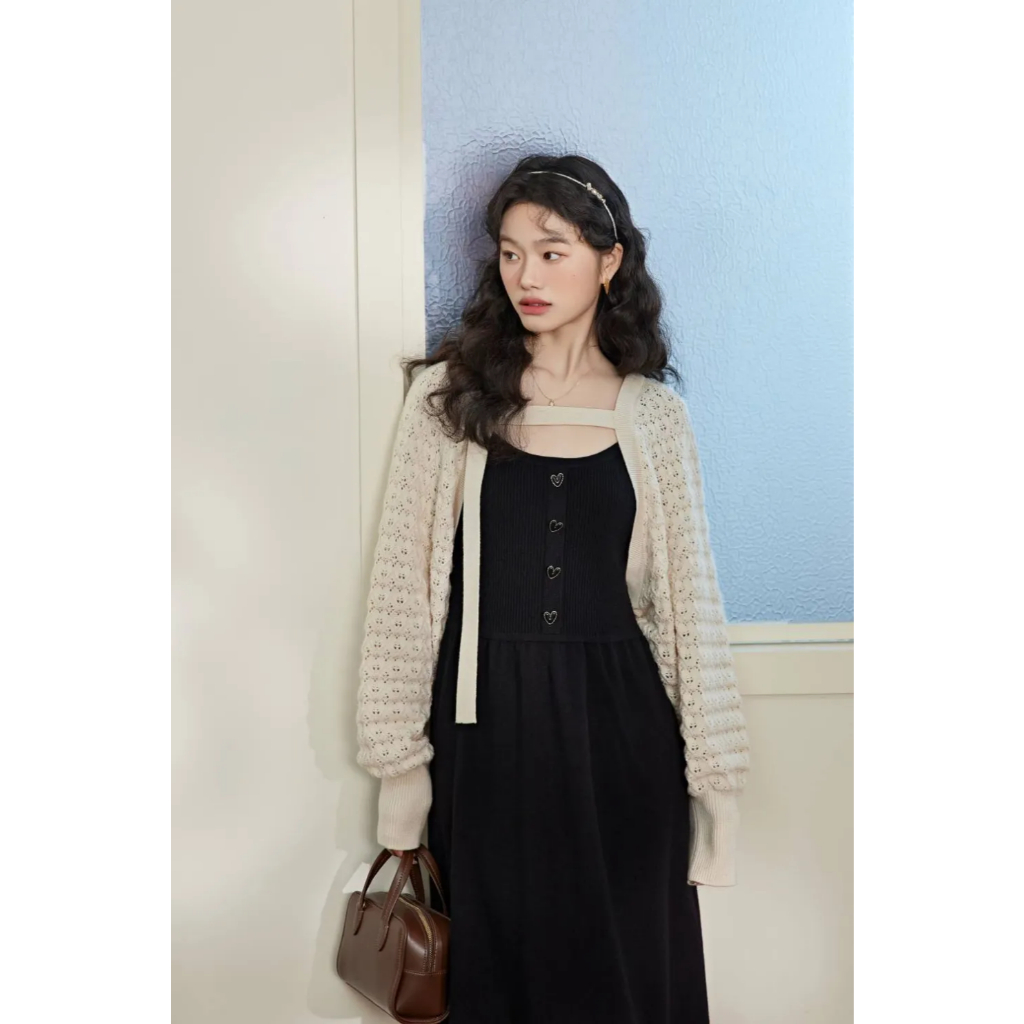 [Preorder] KUOSE : Cropped Cardigan and Dress