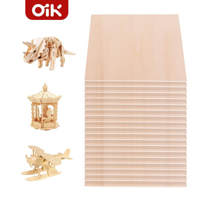 DIY 1.5-6 มม.ไม้ (basswood) อัดเบา,ทำโมเดล,เรือบังคับ,เครื่องบิน ขนาด 45x30 cm.