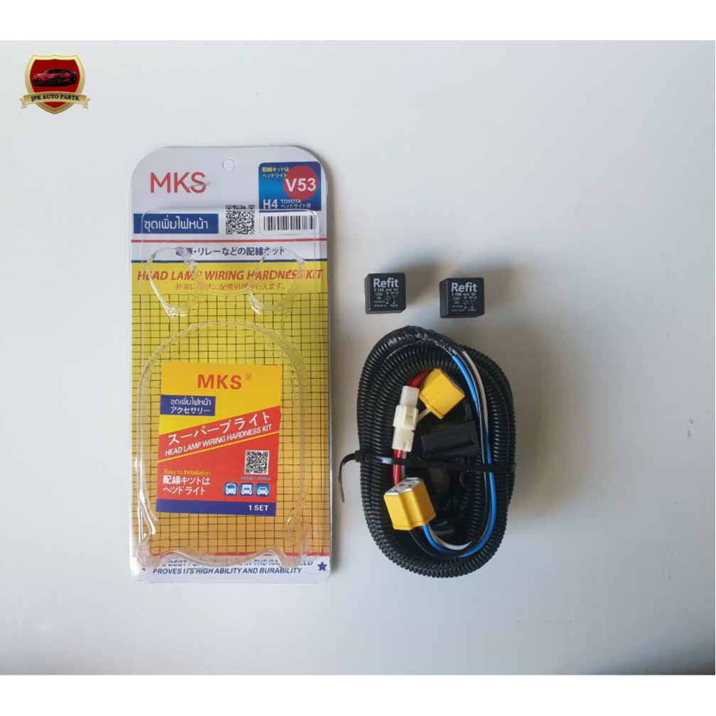 ชุดเพิ่มไฟหน้า V-TEX รุ่น H4 TOYOTA (V53) ทุกรุ่น ไต้หวัน