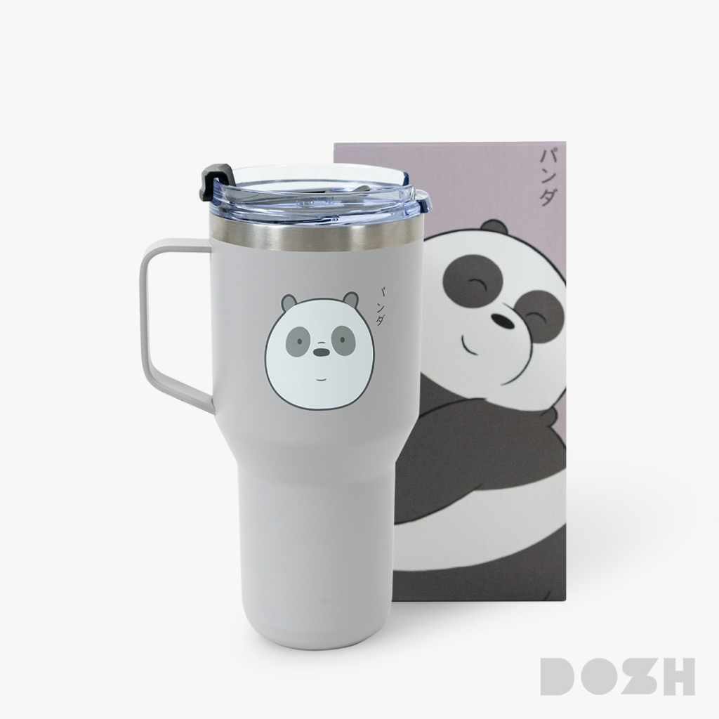 DOSH TUMBLERS WE BARE BEARS แก้วน้ำเก็บความเย็นและร้อน สีเทา DBBTB5001-GY